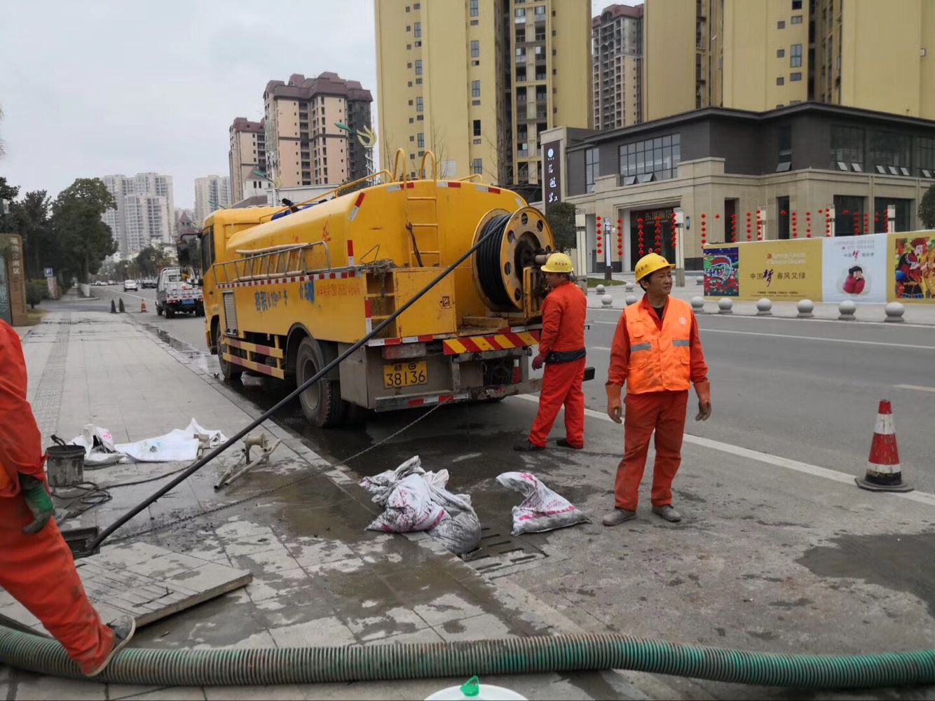 金湖排污管道清淤-管道清洗